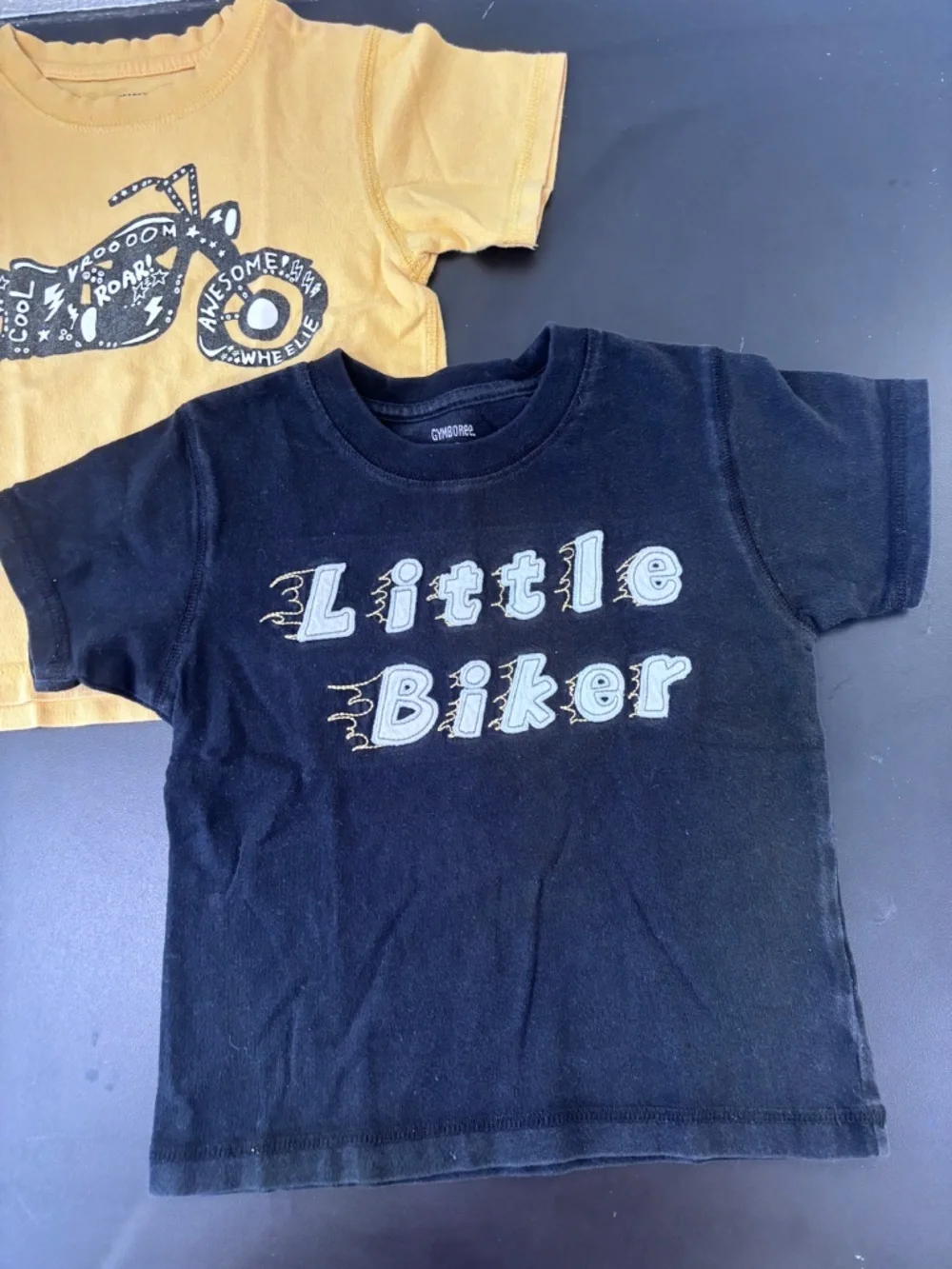 Gymboree tees 2T boys Biker Motorcycle themed preowned